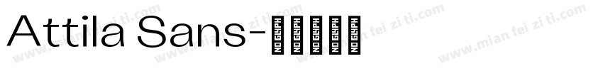 Attila Sans字体转换